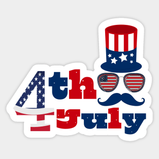 Happy 4th of July Independence Day Sticker